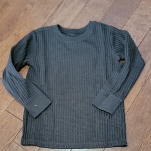Garanimals Black Waffle Knit Top